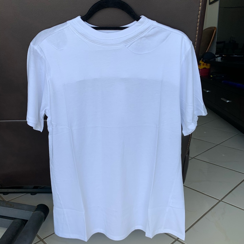 Destructed look PIMA COTTON tee NWT